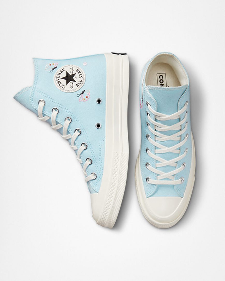 Tenisky Vysoke Converse Chuck 70 Butterfly Wings Damske Modre Čierne | SK IQXDE3